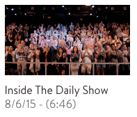 Audience on the last night of "The Daily Show" as part of the final walk-through 